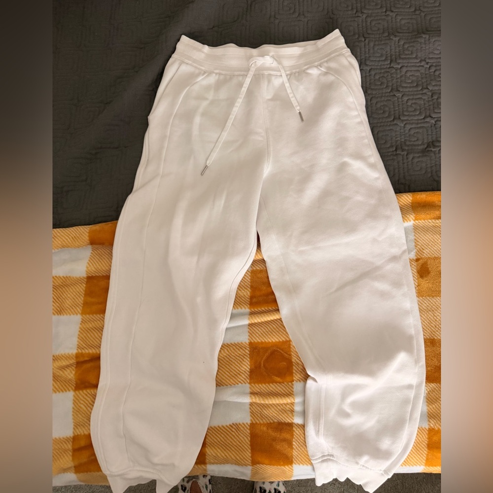 lululemon athletica White Drawstring Jogger Sweatpants